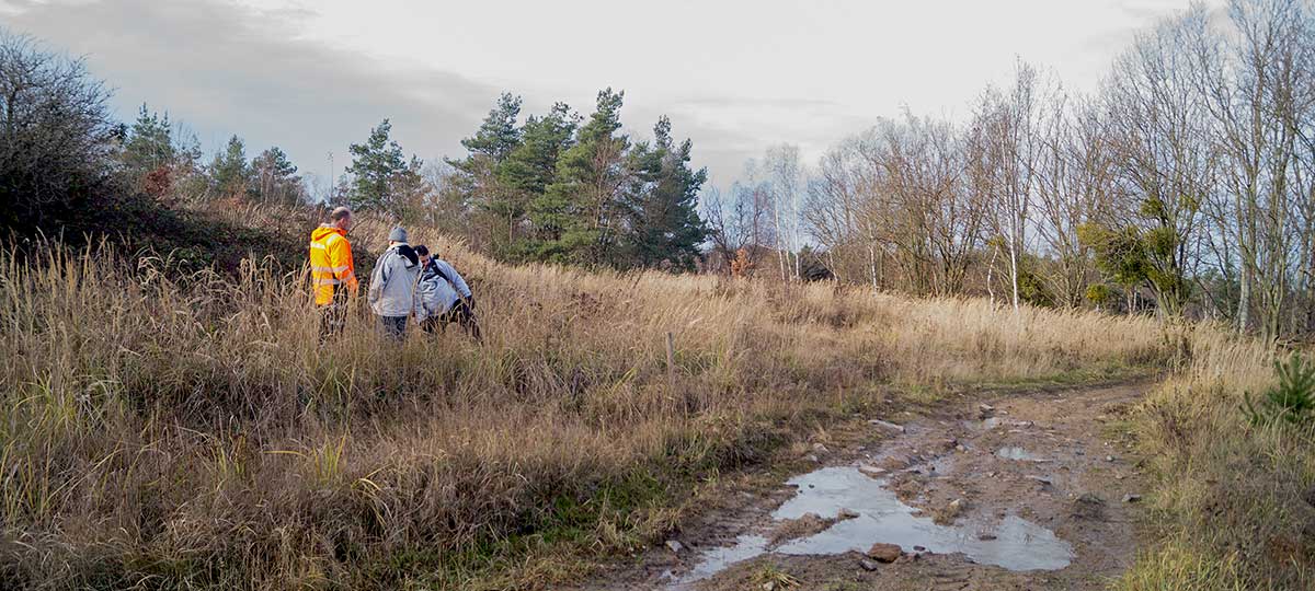 Besichtigung des Areals für den geplanten Trialpark