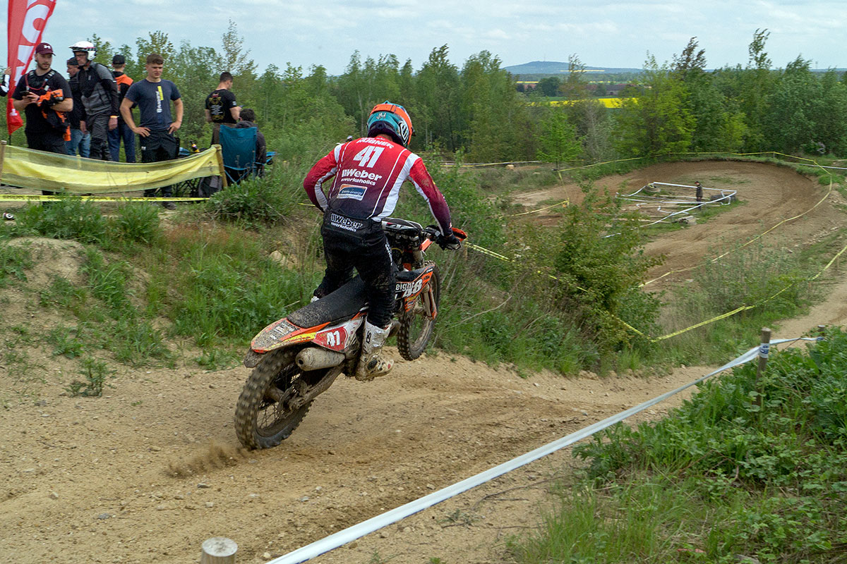 41 Julius Hübner E2, KTM in der WP I